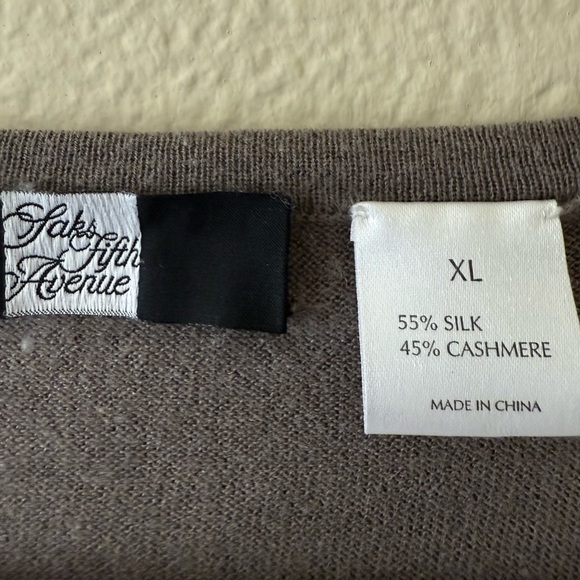 Avenue Women’s Charcoal V-Neck Sweater - Picture 4 of 9